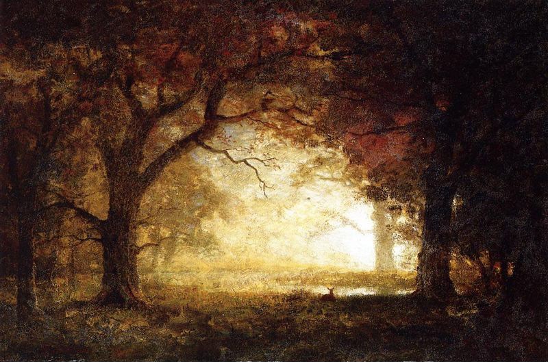 Albert Bierstadt Forest Sunrise